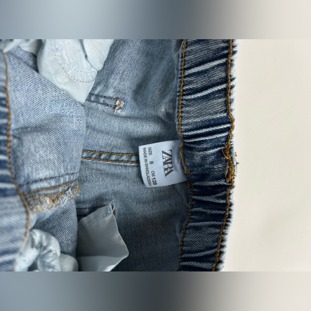 Zara Light Blue Denim Pants - Picture 2 of 4